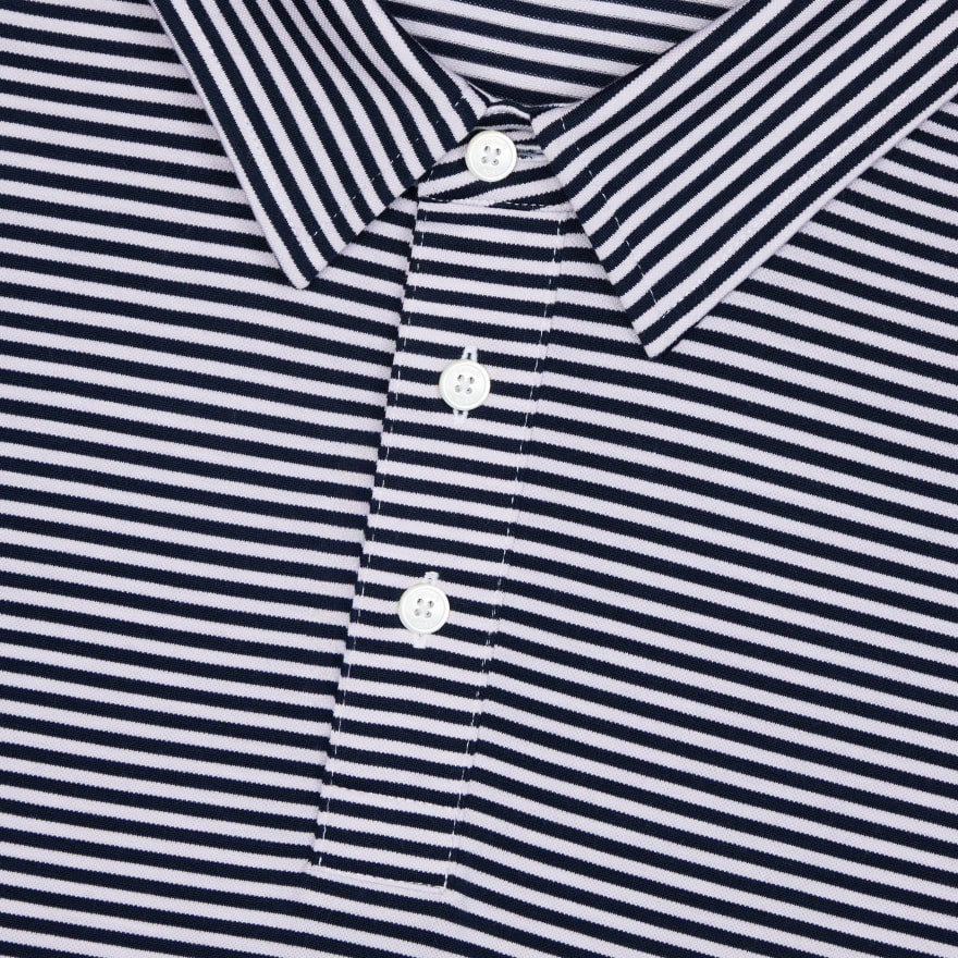 ALL PLAY STRIPE STRETCH KNIT POLO in Twilight - Alternate Image 5