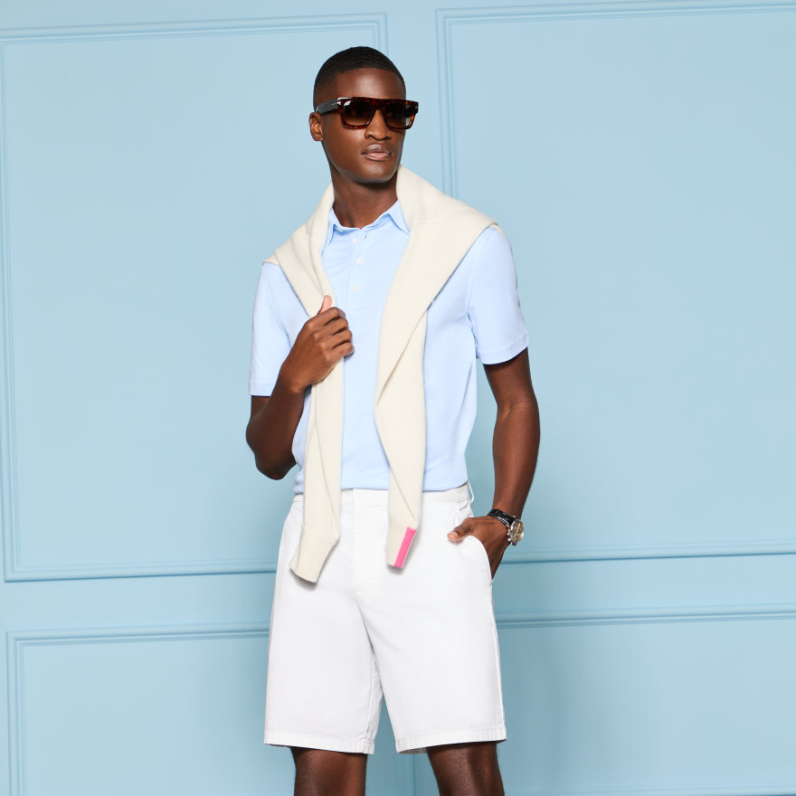 LTD RELEASE LUXE COTTON BLEND POLO in BAJA - Alternate Image 1