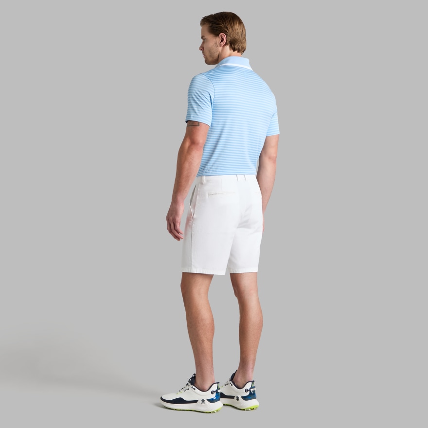 PERFORATED STRIPE JERSEY POLO in BAJA - Alternate Image 3