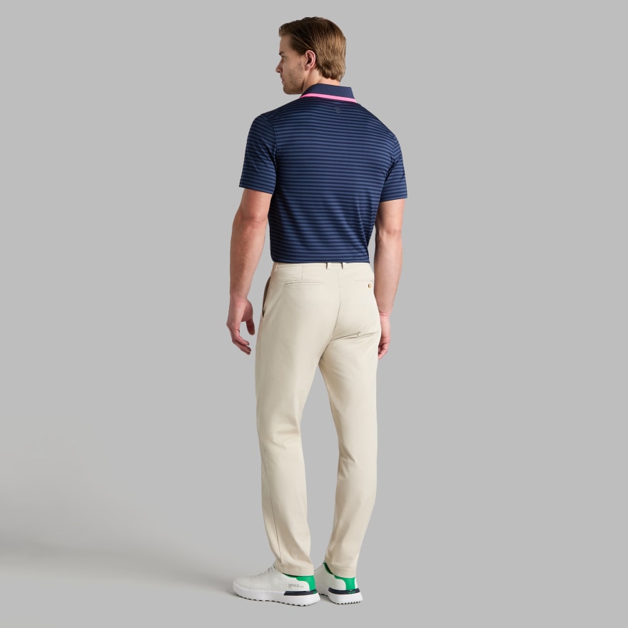 PERFORATED STRIPE JERSEY POLO in Twilight - Alternate Image 3