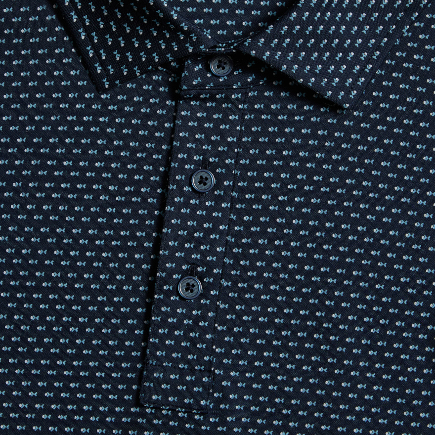 GEO ALL PLAY STRETCH KNIT POLO in Twilight - Alternate Image 4