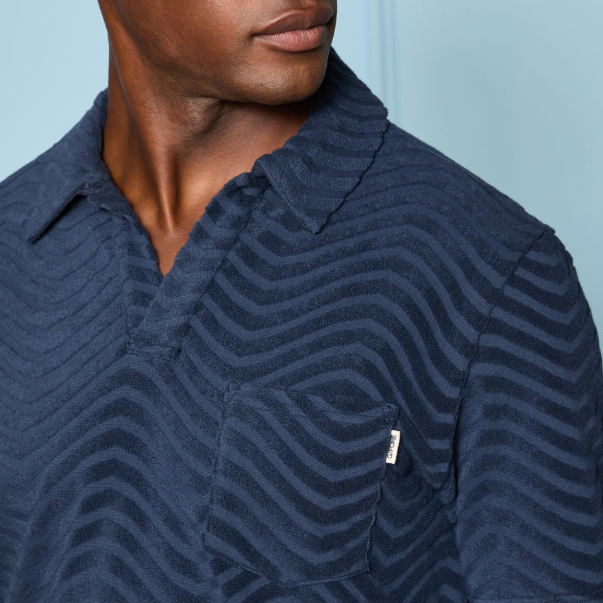 LTD RELEASE SWELL TERRY JACQUARD POLO in Twilight - Alternate Image 4