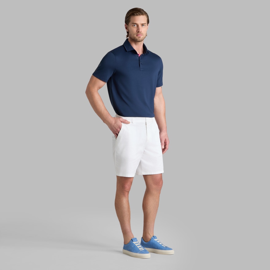 ALL PLAY COTTON STRETCH SHORT in Snow - Alternate Image 2