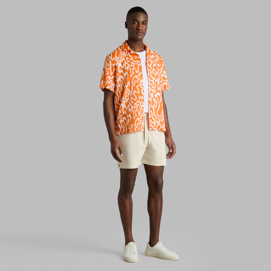 LTD RELEASE BEACHSIDE LINEN DRAWSTRING SHORT in STONE - Alternate Image 2
