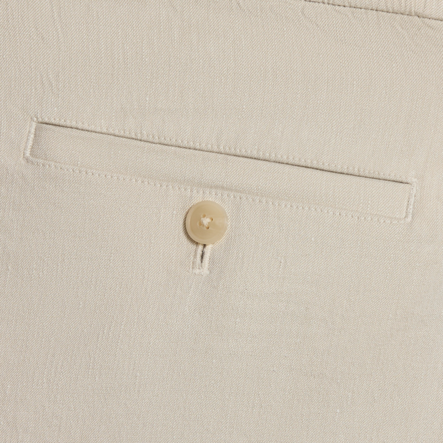 LTD RELEASE BEACHSIDE LINEN DRAWSTRING SHORT in STONE - Alternate Image 4