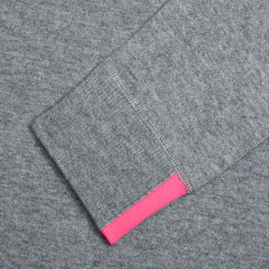 CASHMERE CREWNECK JUMPER in NIMBUS MELANGE - Alternate Image 4