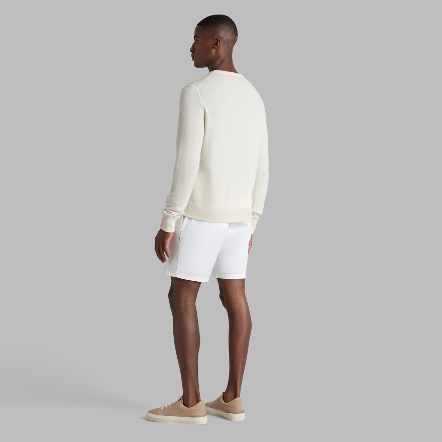 CASHMERE CREWNECK JUMPER in PUMICE - Alternate Image 3
