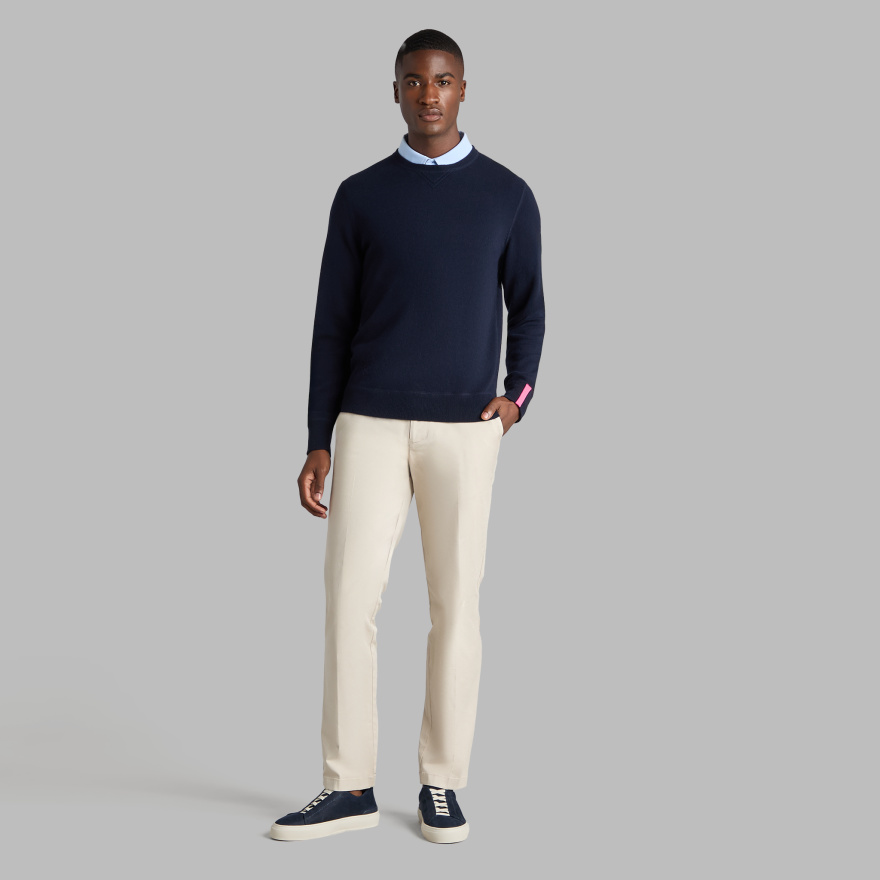 CASHMERE CREWNECK SWEATER in Twilight - Alternate Image 2