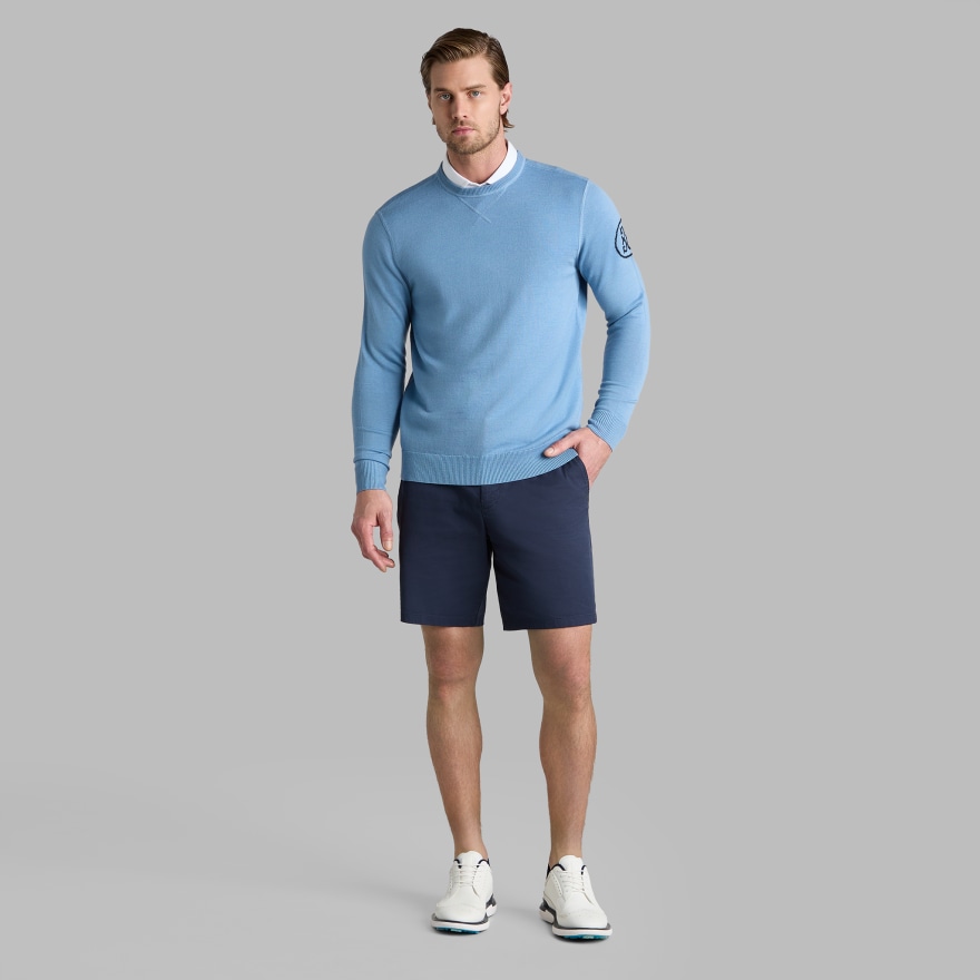 CIRCLE G'S MERINO WOOL CREWNECK JUMPER in BAJA - Alternate Image 2