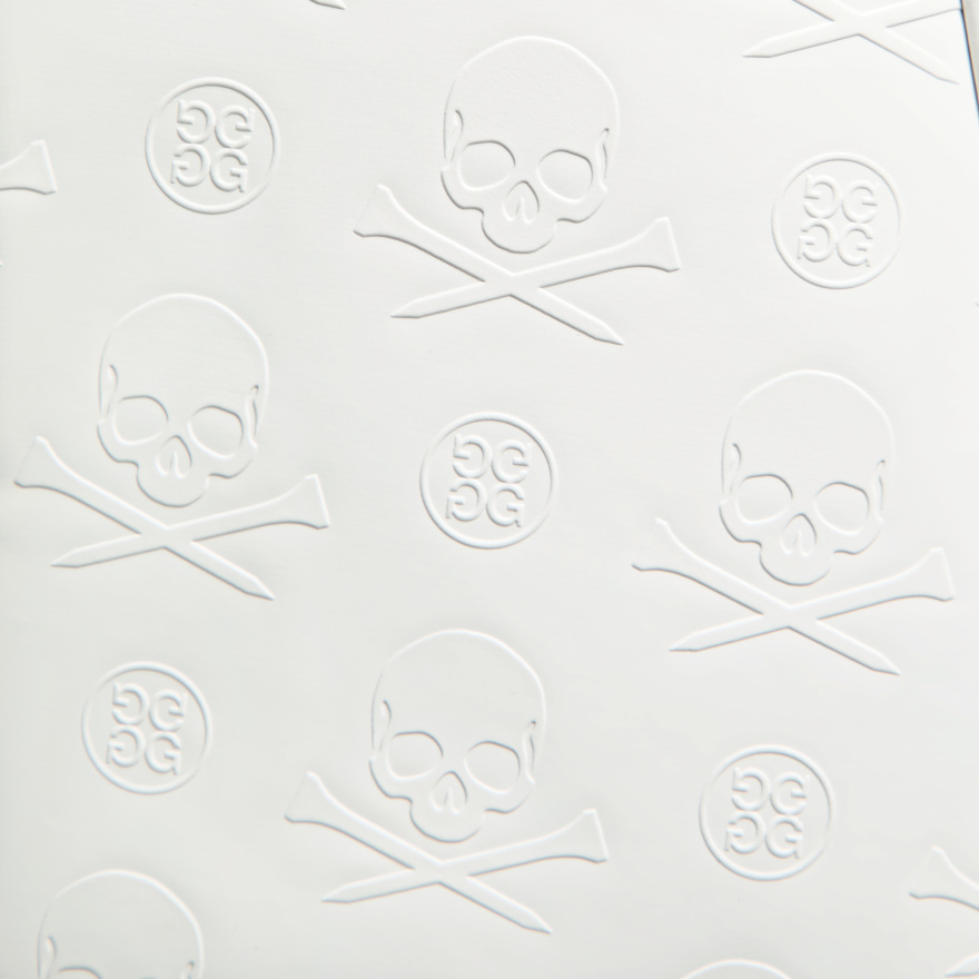 EMBOSSED SKULL & TEES DAYTONA CARRY GOLF BAG in Snow - Alternate Image 4