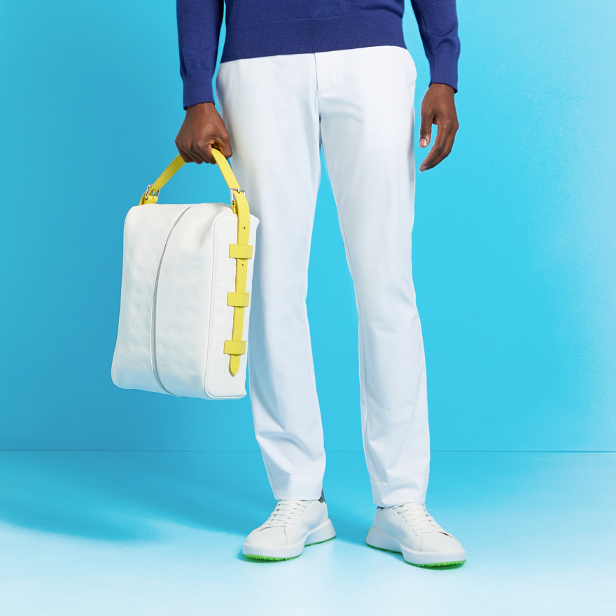 EMBOSSED LEATHER GOLF SHOE BAG | ACCESSORIES FOR MEN AND WOMEN | G