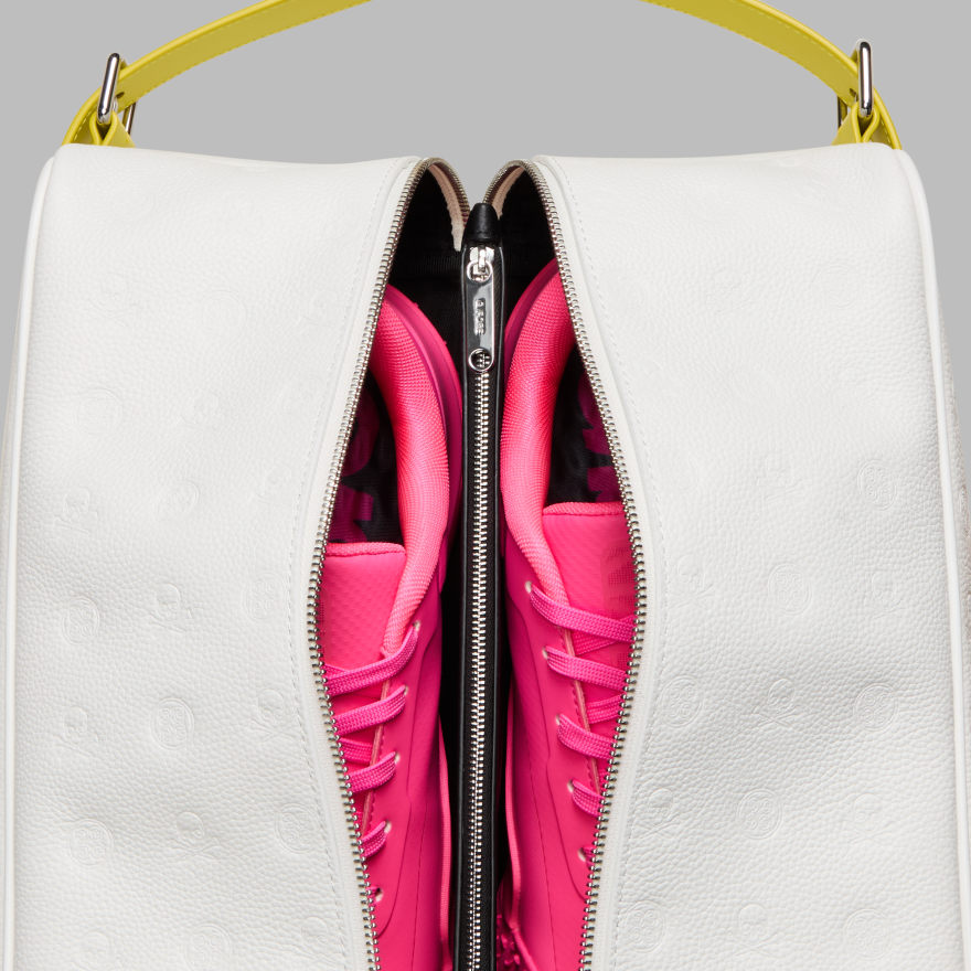 EMBOSSED LEATHER GOLF SHOE BAG | ACCESSORIES FOR MEN AND WOMEN | G