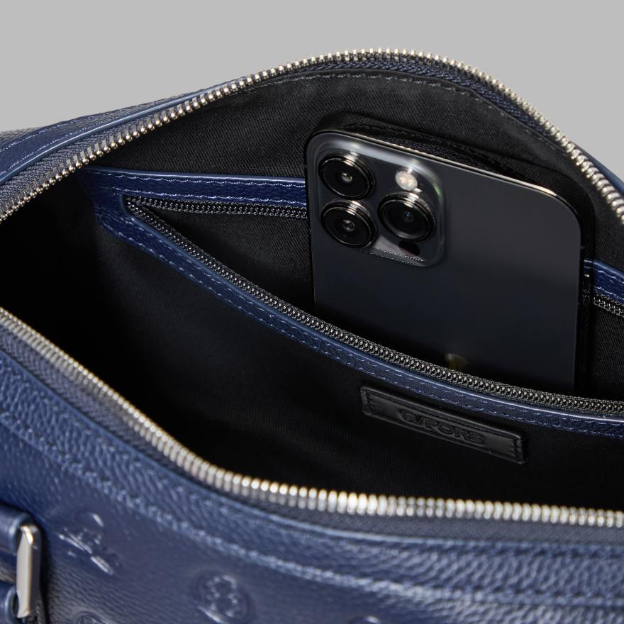 EMBOSSED SKULL & TEES LEATHER MINI DUFFEL CART BAG | WOMEN'S BAGS