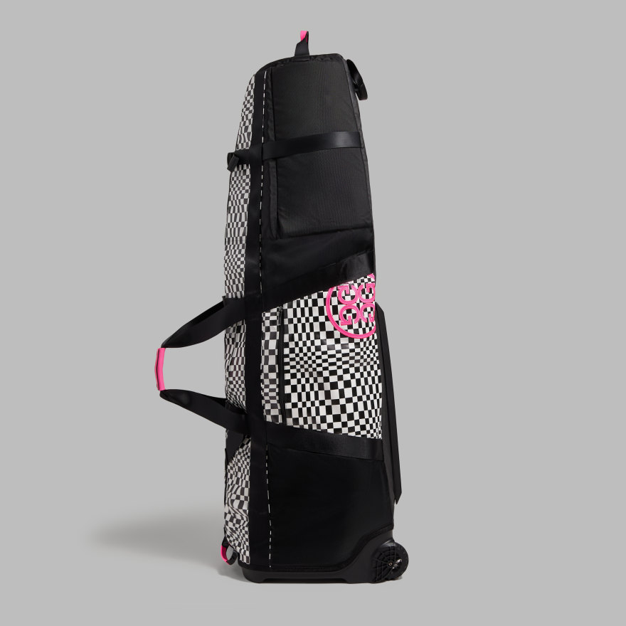DISTORTED CHECK GOLF BAG TRAVEL CASE | ACCESSORIES FOR MEN AND