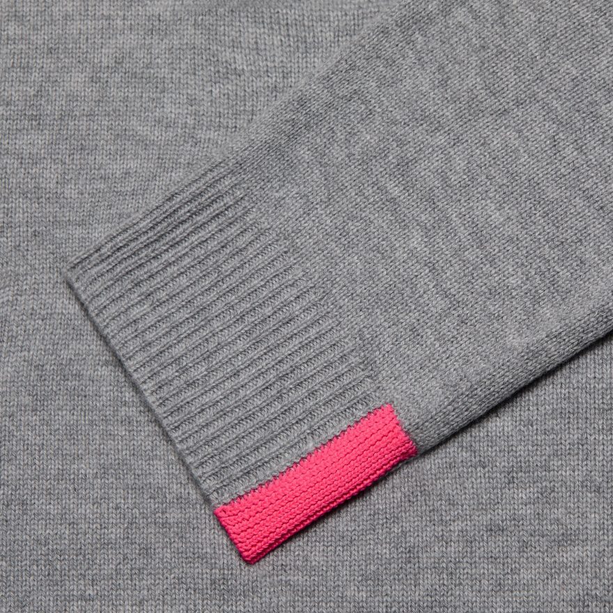 CASHMERE HOODED SWEATER in NIMBUS MELANGE - Alternate Image 7