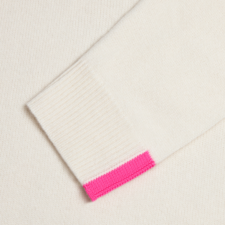 CASHMERE HOODED SWEATER in PUMICE - Alternate Image 7