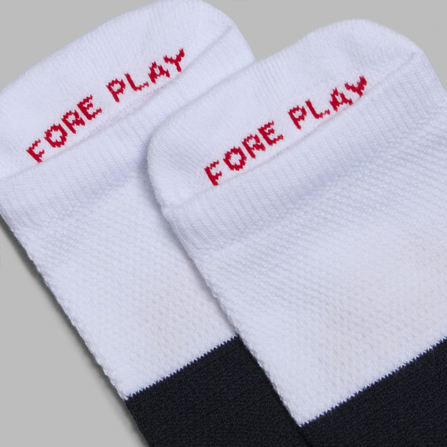 WOMEN'S TWO TONE FORE PLAY ANKLE SOCK in Snow / Twilight - Alternate Image 2