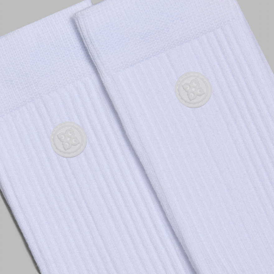 WOMEN'S CIRCLE G'S CREW SOCK in Snow - Alternate Image 2
