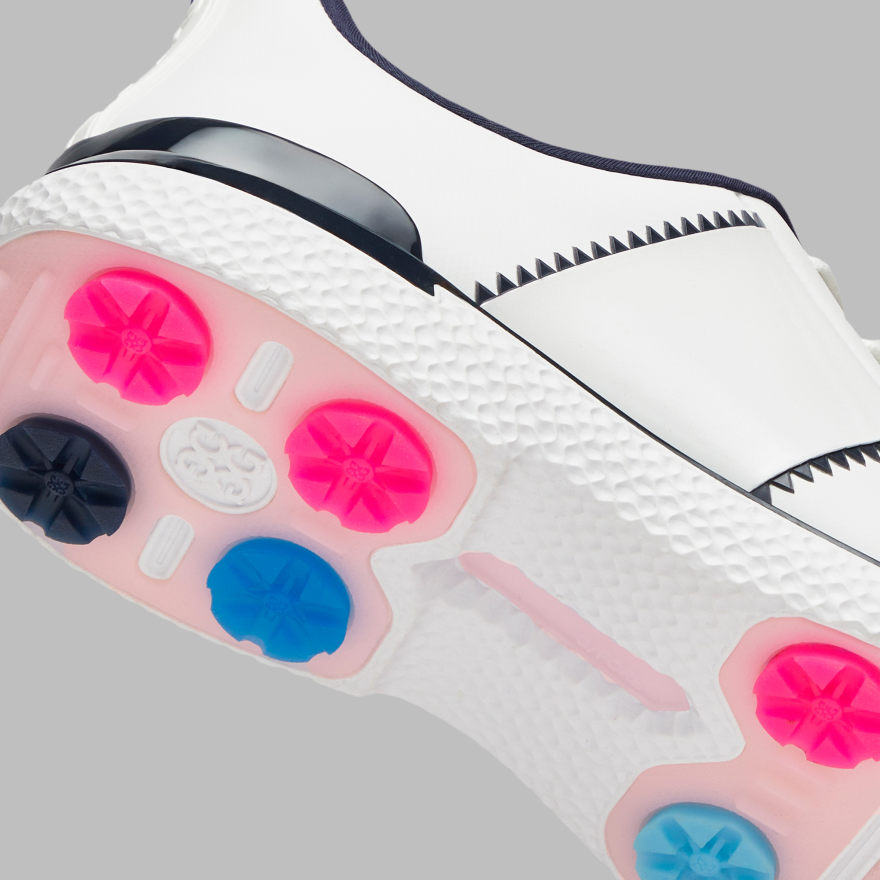 WOMEN'S GALLIVAN2R SIDE STRIPE KILTIE GOLF SHOE in Snow / Twilight - Alternate Image 2