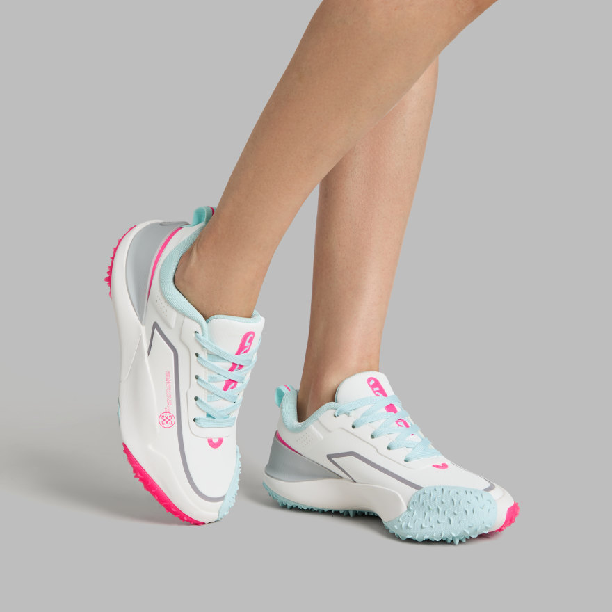 WOMEN'S LTD RELEASE G/18 GOLF SHOE in SNOW / KNOCKOUT PINK - Alternate Image 4