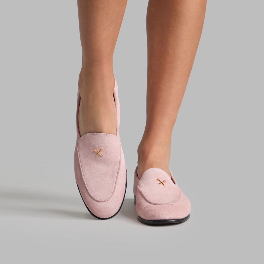 WOMEN'S METAL TEES SUEDE FLEX LOAFER in Blush - Alternate Image 6