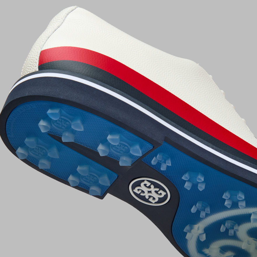 MEN'S GALLIVANTER TUXEDO STRIPE LEATHER GOLF SHOE - Alternate Image 1