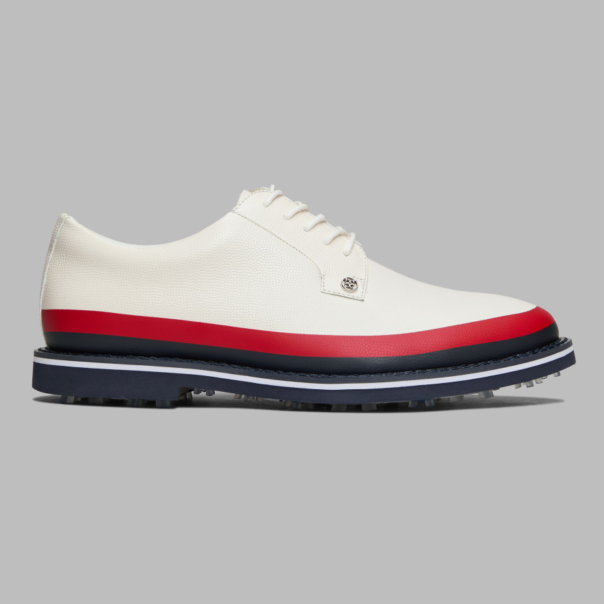 MEN'S GALLIVANTER TUXEDO STRIPE LEATHER GOLF SHOE - Alternate Image 2