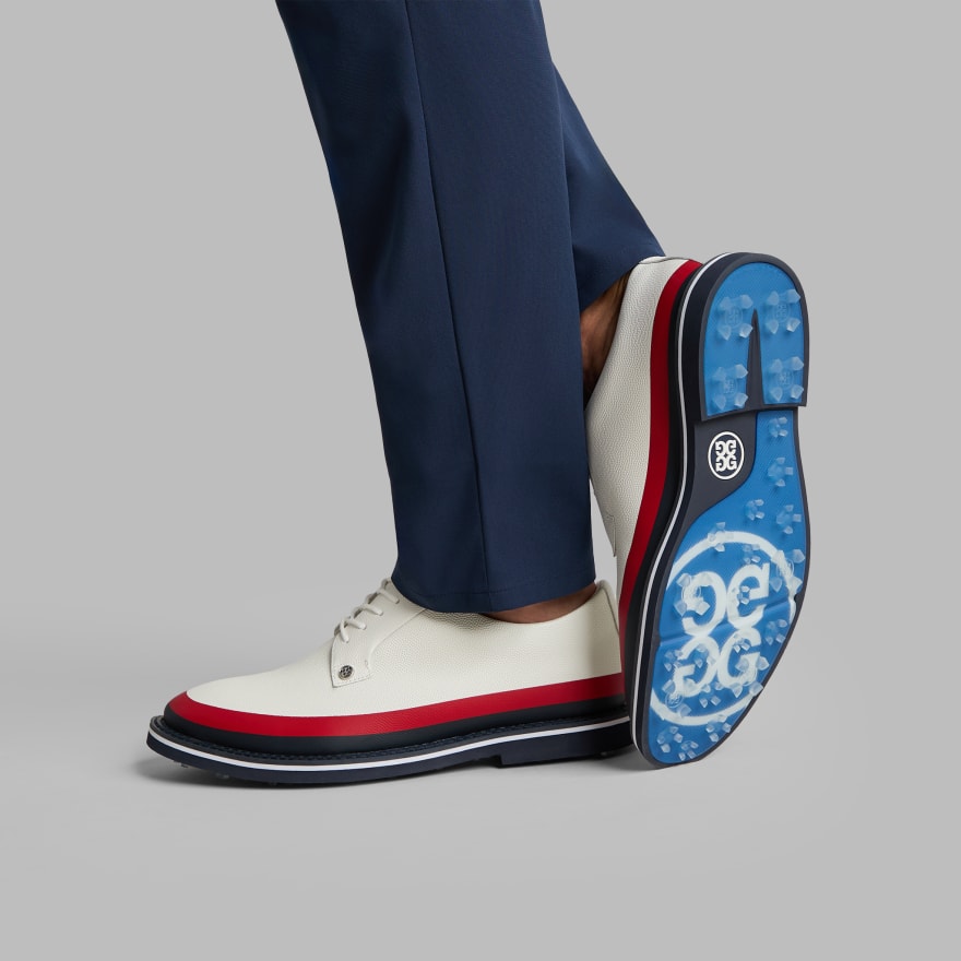 MEN'S GALLIVANTER TUXEDO STRIPE LEATHER GOLF SHOE - Alternate Image 5