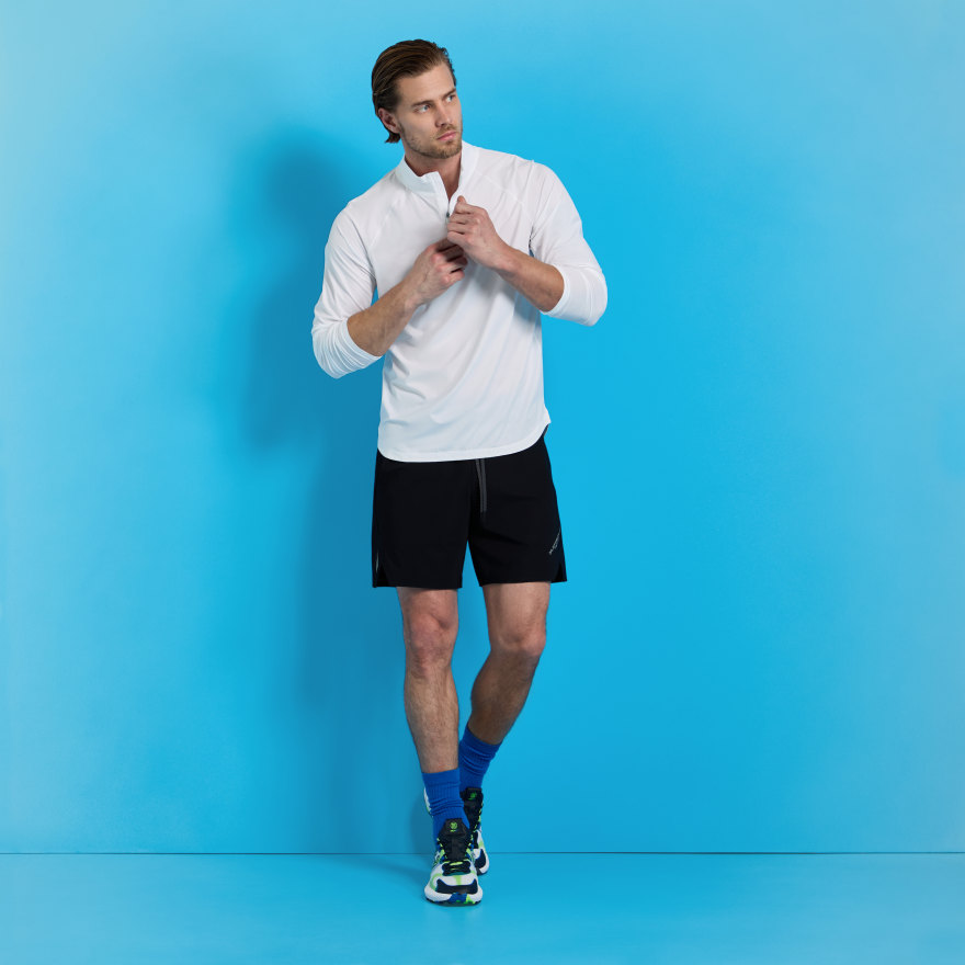 TECH MÉLANGE RAGLAN QUARTER ZIP PULLOVER | MEN'S PULLOVERS
