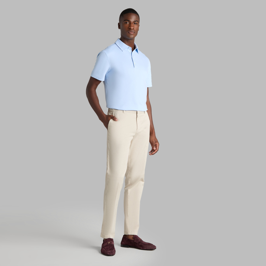 LUXE COTTON BLEND POLO in BAJA - Alternate Image 2