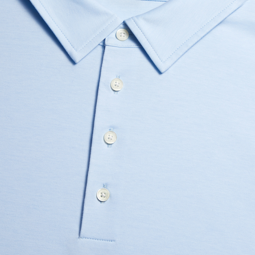 LUXE COTTON BLEND POLO in BAJA - Alternate Image 4