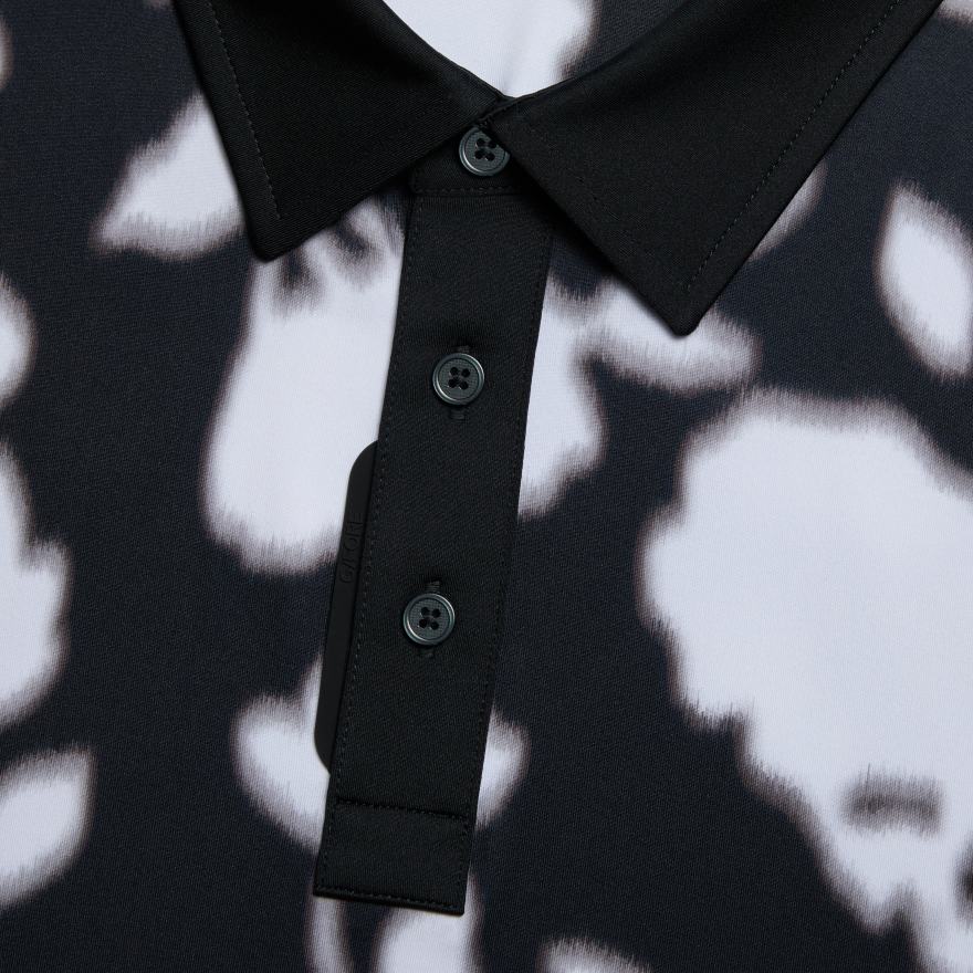 BLUR FLORAL TECH JERSEY POLO - Alternate Image 4
