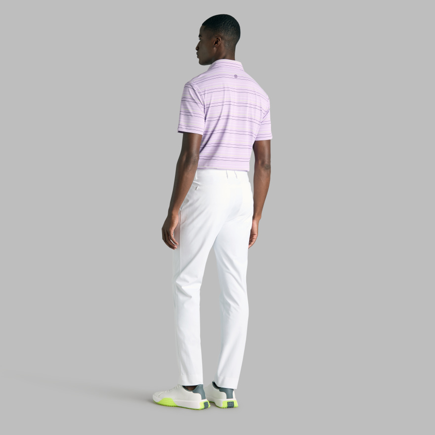 MULTI STRIPE TECH PIQU&Eacute; PERFORMANCE POLO in IRIS - Alternate Image 4