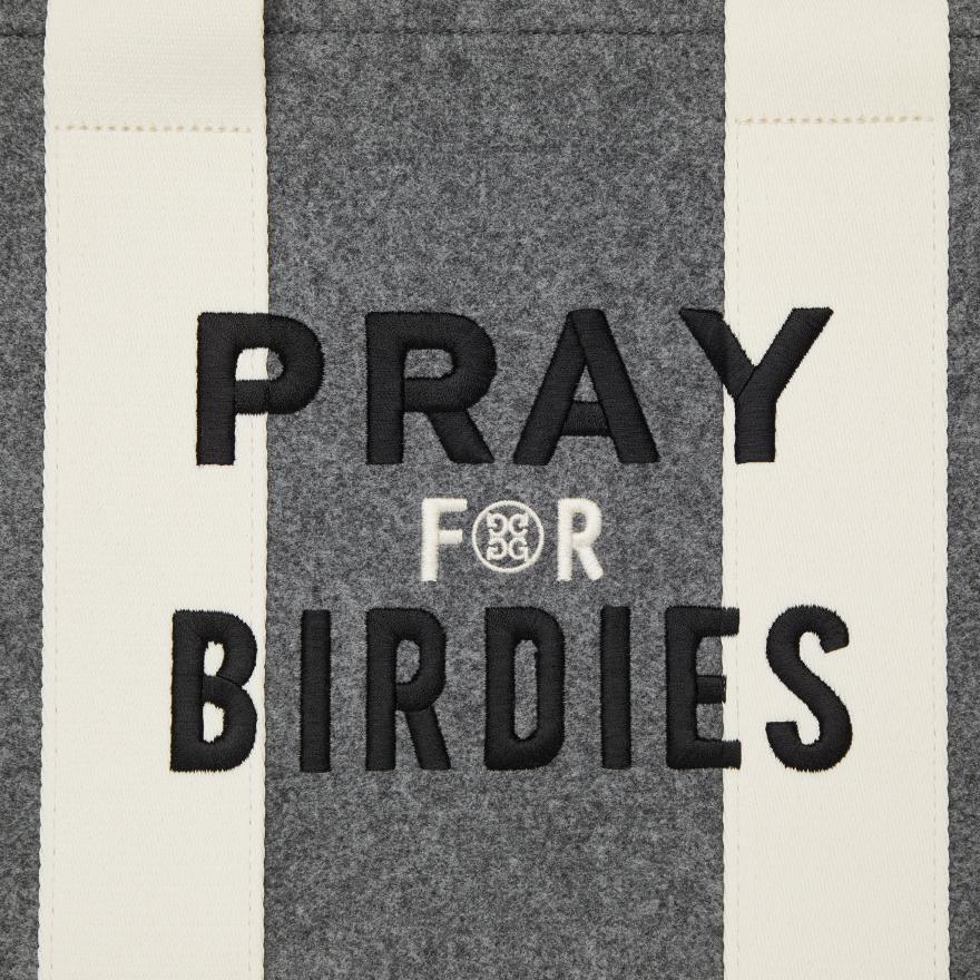 LTD RELEASE PRAY FOR BIRDIES BRUSHED SQUARE BAG in Heather Grey - Alternate Image 5