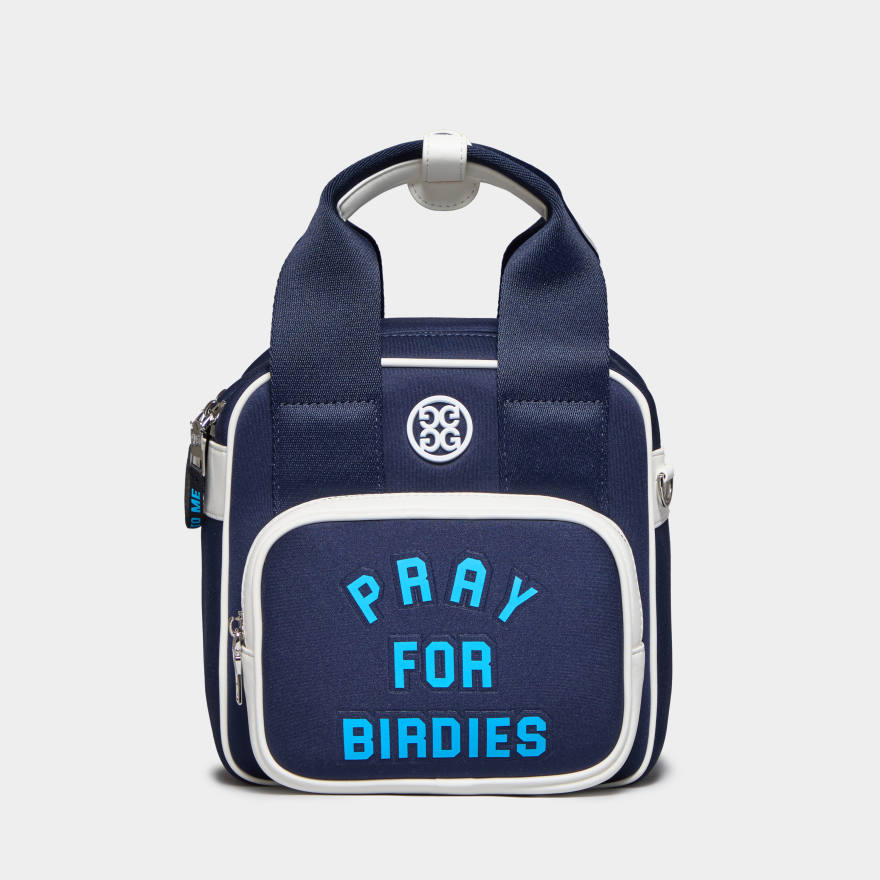 LTD RELEASE PRAY FOR BIRDIES TOP HANDLE BAG in NAVY/ONYX - Alternate Image 1
