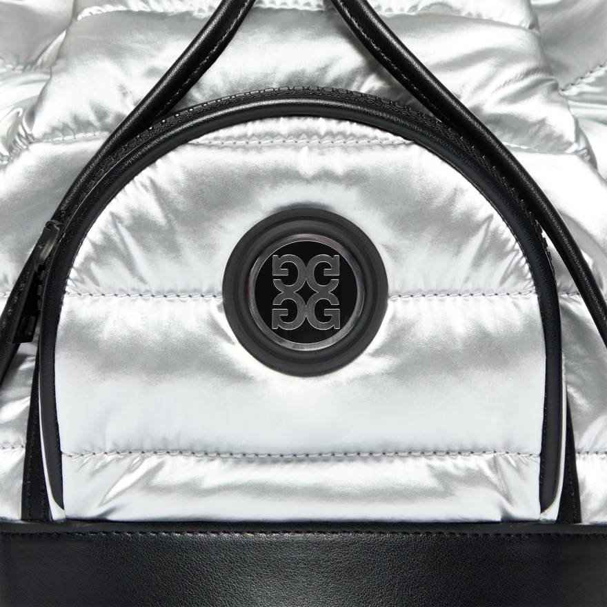 LTD RELEASE CIRCLE G'S QUILTED BUCKET BAG in Snow / Onyx - Alternate Image 4