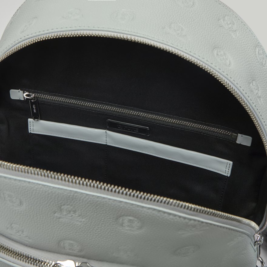 EMBOSSED SKULL & TEES LEATHER BACKPACK - Alternate Image 5