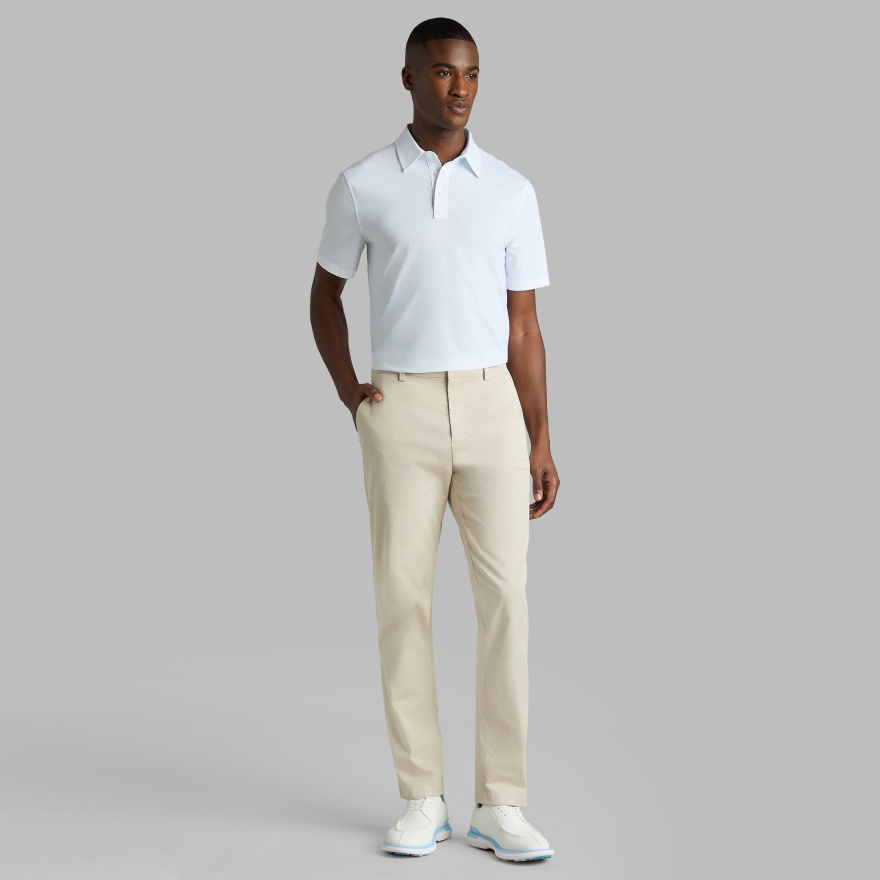 FINE STRETCH JACQUARD POLO in BAJA - Alternate Image 2