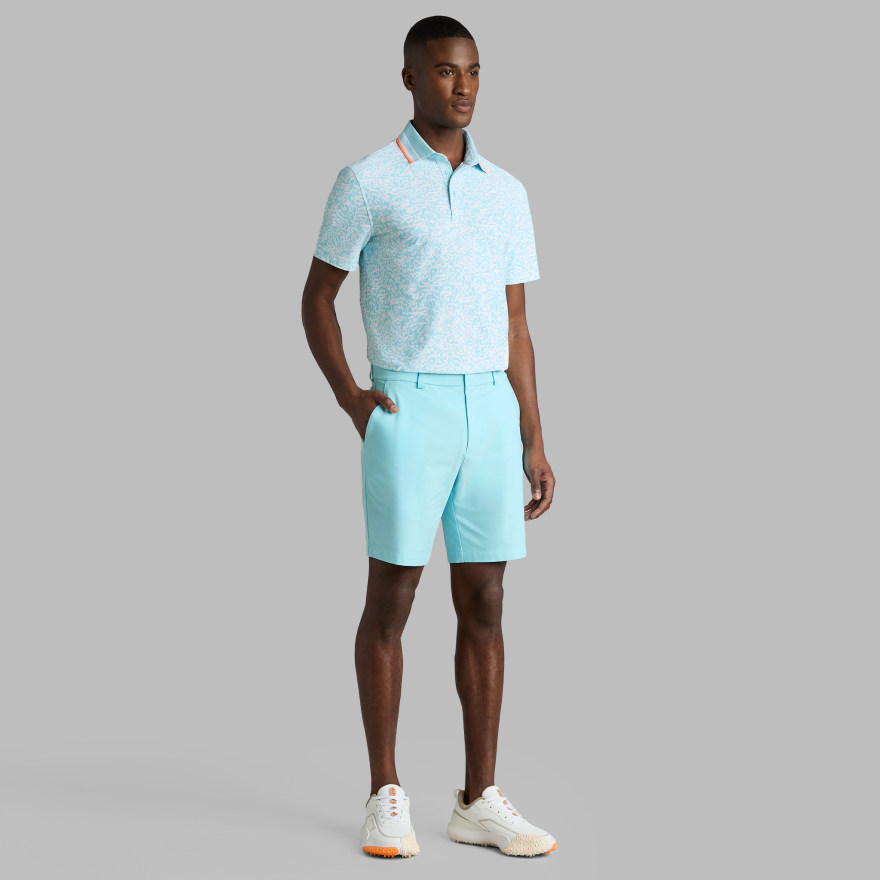 SCRIBBLE TECH JERSEY POLO in CENOTE - Alternate Image 2