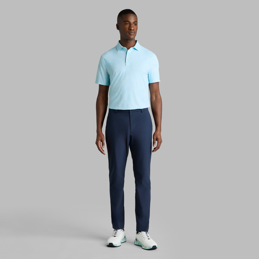HYDRANGEA TECH JERSEY POLO in CENOTE - Alternate Image 2