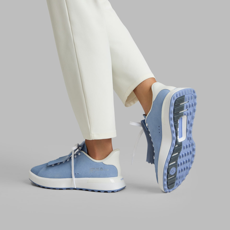 WOMEN'S G.112 SUEDE KILTIE GOLF SHOE in WILLOW / SNOW - Alternate Image 5