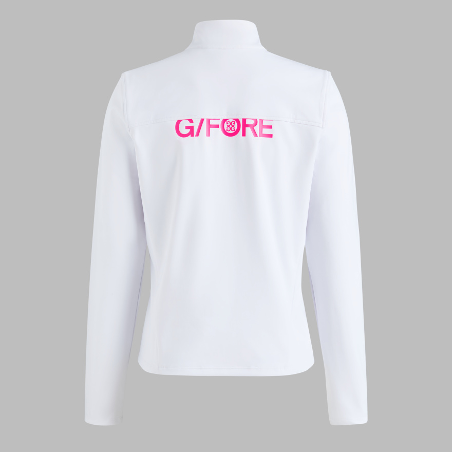 I HATE GOLF BRUSHED BACK STRETCH 1/4 ZIP PULLOVER in Snow - Alternate Image 6