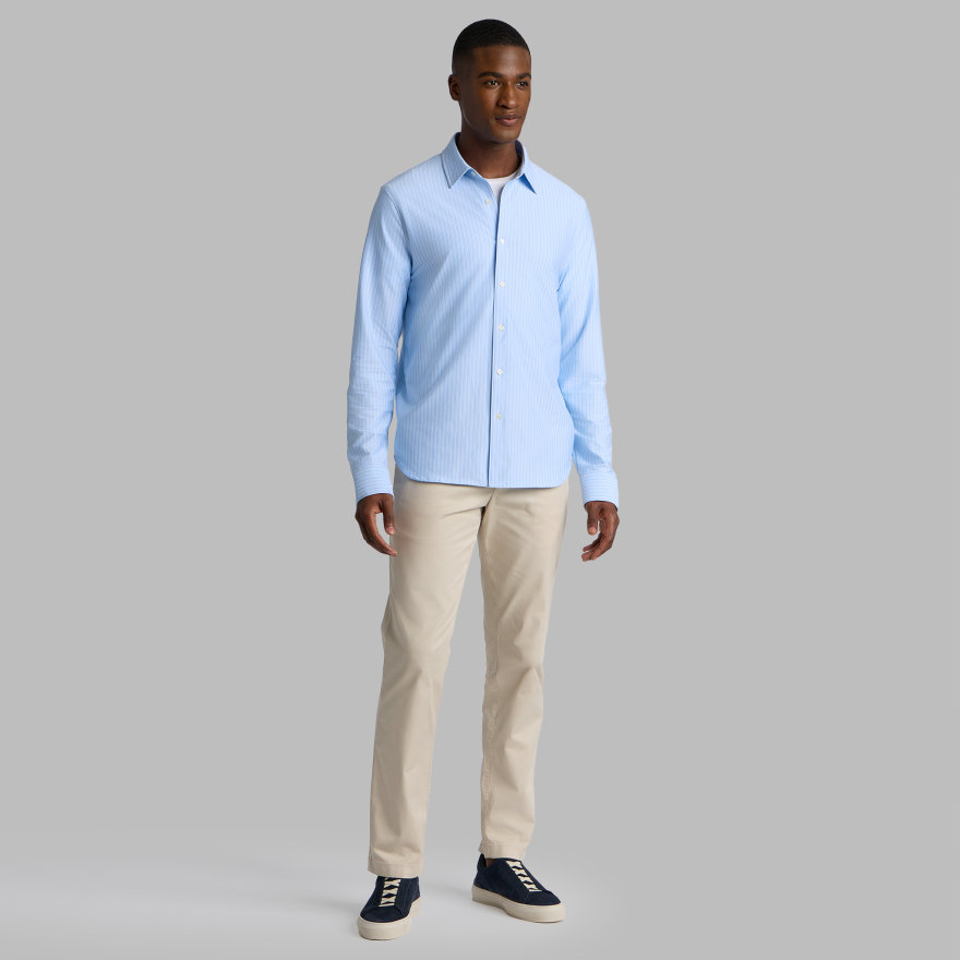 LTD RELEASE LUXE COTTON BLEND SHIRT in BAJA / SNOW - Alternate Image 2