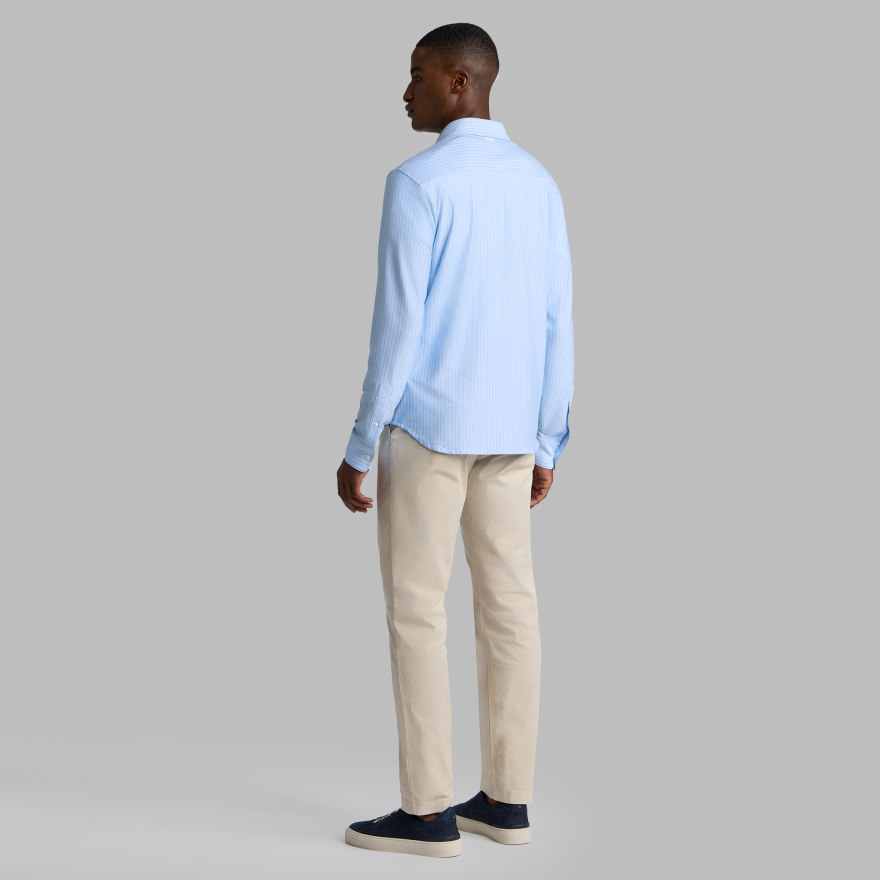 LTD RELEASE LUXE COTTON BLEND SHIRT in BAJA / SNOW - Alternate Image 3