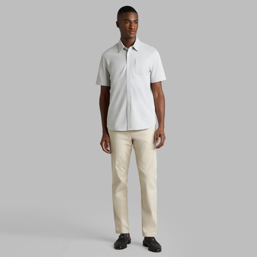 OXFORD PIQU&Eacute; SHIRT in Nimbus - Alternate Image 2