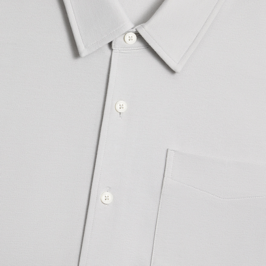 OXFORD PIQU&Eacute; SHIRT in Nimbus - Alternate Image 4