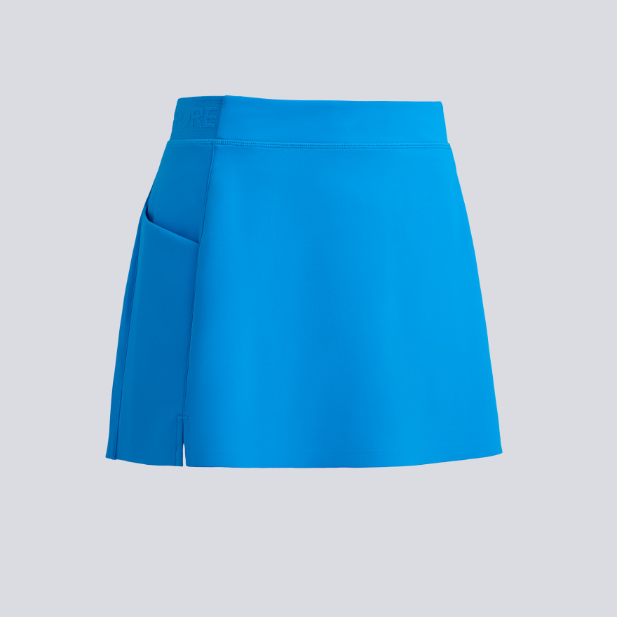 G/FORE ゴルフスカート ポーチ付き ブルー KNOCKOUT A-LINE SKORT | GOLF SKORTS FOR WOMEN | G/FORE