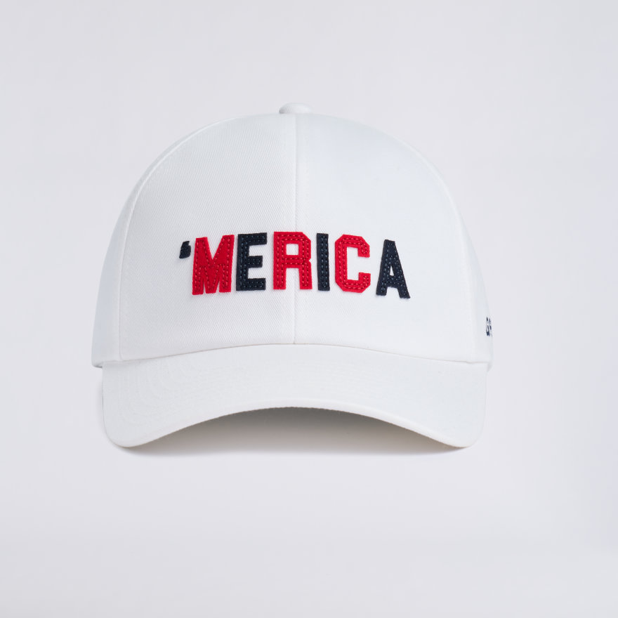LONG WKND RELAXED FIT HAT in SNOW / RWB - Alternate Image 4