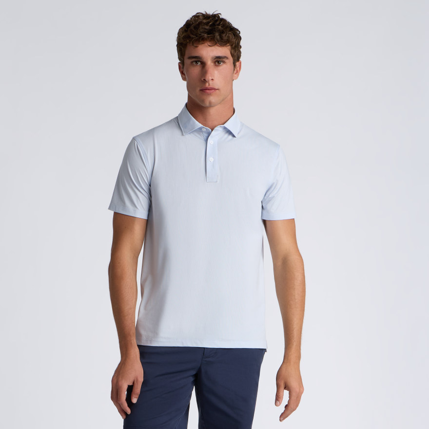 DELTA DOT JACQUARD POLO in BAJA - Alternate Image 2