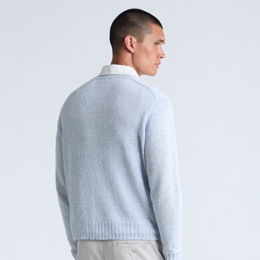 LTD RELEASE GULF LINEN CREWNECK SWEATER in BAJA - Alternate Image 3